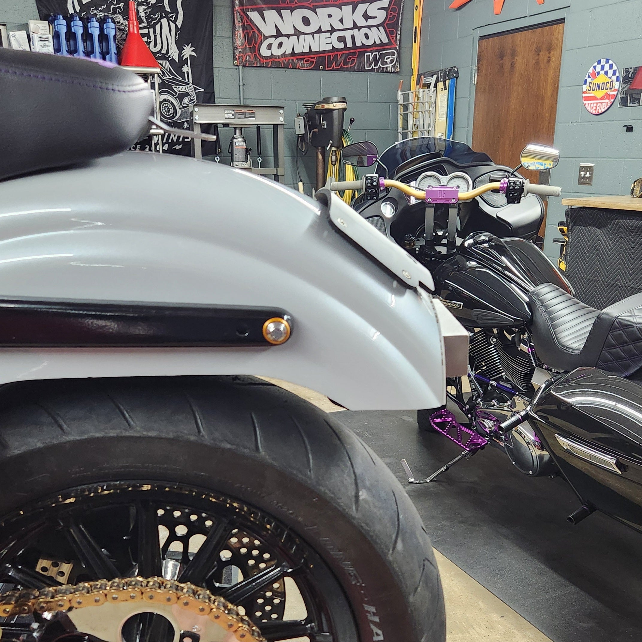 Better Built Moto Lay Down License Plate Mount With Taillight Option